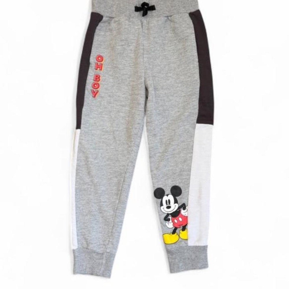 Mickey Mouse Disney Junior Toddler Colorblock Fleece Sweatpants Size 4T